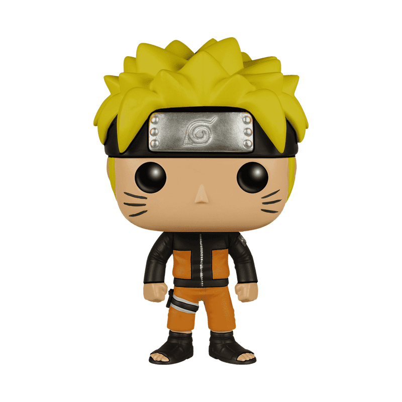 Funko Pop! vinyl figure of a character with spiky yellow hair and headband