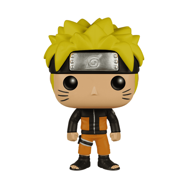 Funko Pop! vinyl figure of a character with spiky yellow hair and headband