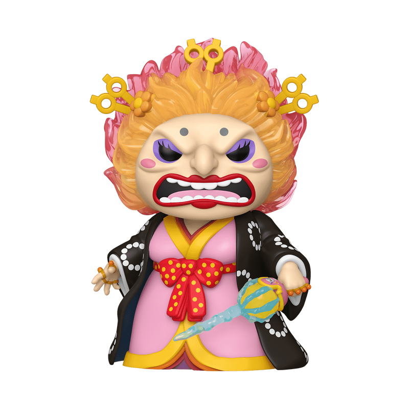 Funko POP! Big Mom (Kimono) collectible figure from One Piece, super-sized 6 3/4-inch edition with detailed accessories and hair sculpt
