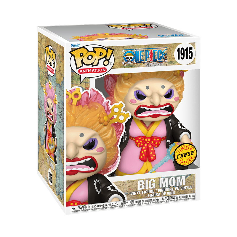 One Piece Big Mom Funko POP! #1915 in her kimono outfit, showcasing her large figure and expressive facial design