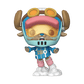 Toy figure with a helmet and colorful outfit on a white background
