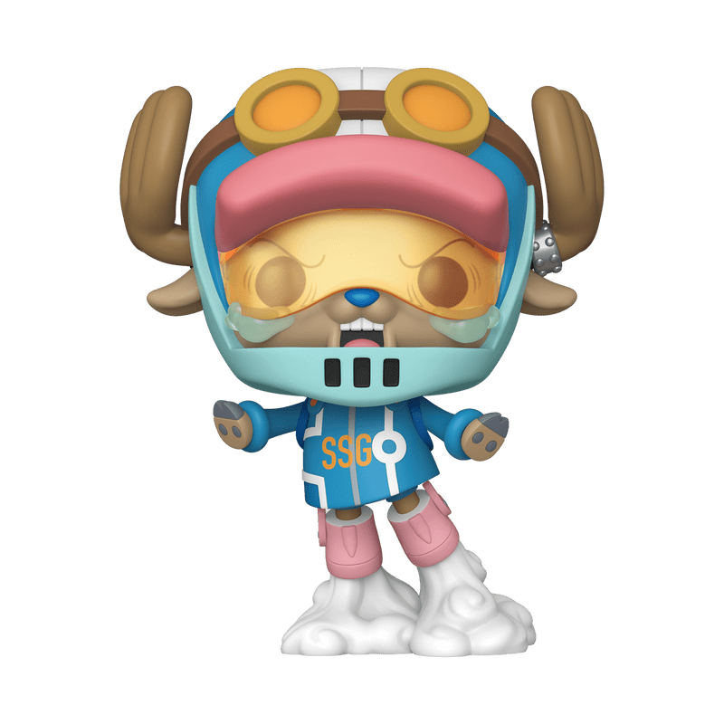 Toy figure with a helmet and colorful outfit on a white background