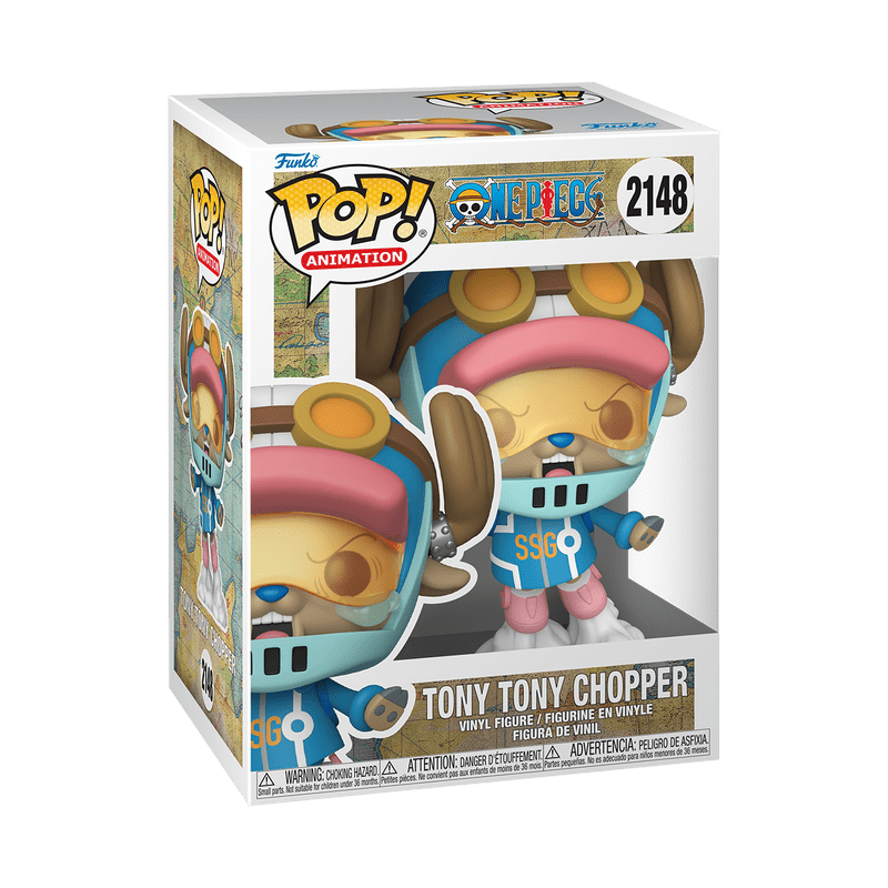Funko Pop! vinyl figure packaging of Tony Tony Chopper from One Piece on a white background