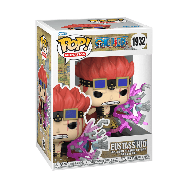 Funko Pop! Eustass Kid figure packaging with One Piece branding