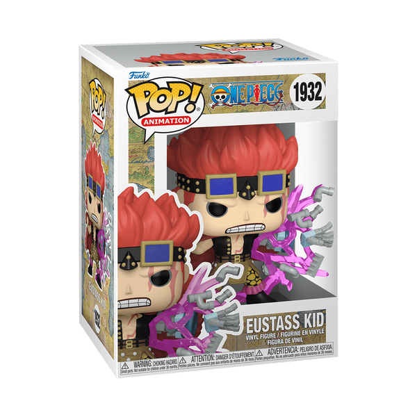 Funko Pop! Eustass Kid figure packaging with One Piece branding
