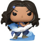 Funko Pop! vinyl figure of a female character with long dark brown hair, wearing blue clothing and holding a translucent blue and white ice-like effect, shown on a plain white background.
