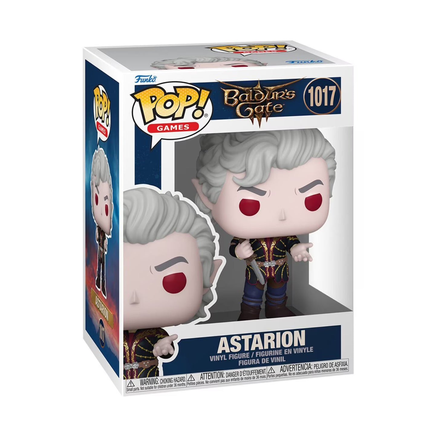 Funko Pop! vinyl figure packaging for Astarion from Baldur's Gate