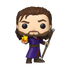 Funko Pop! vinyl figure of a character with long hair and beard, holding a staff and a small object, on a white background.