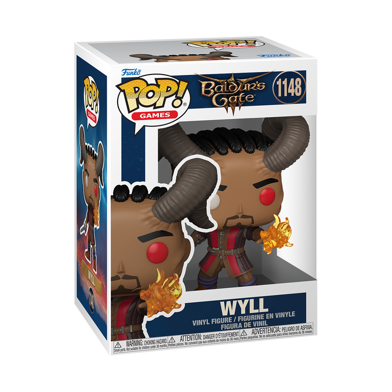 Funko Pop! vinyl figure packaging for Wyll from Baldur's Gate