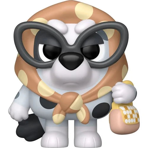 Animated character with dots on a white background