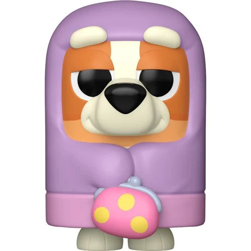 Funko Pop! vinyl figure with a purple outfit and pink shoes on a white background