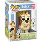 Funko Pop! vinyl figure packaging with 'Bluey' branding