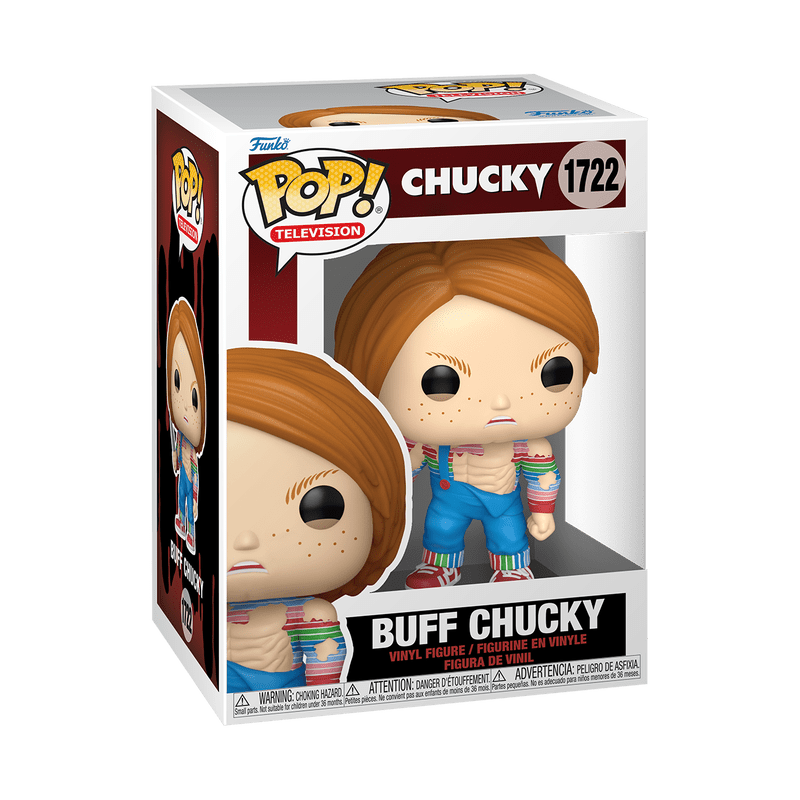 Funko Pop! Chucky figure in packaging on a white background