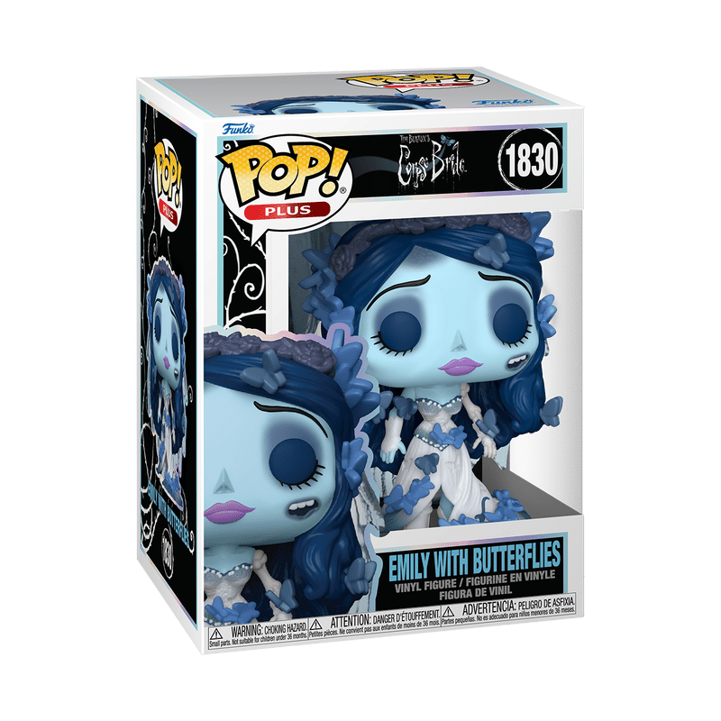 Funko Pop! vinyl figure packaging with character and product details.