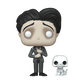 Funko Pop! vinyl figure of a character in a suit with a smaller skeleton figure on a white background