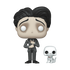 Funko Pop! vinyl figure of a character in a suit with a smaller skeleton figure on a white background