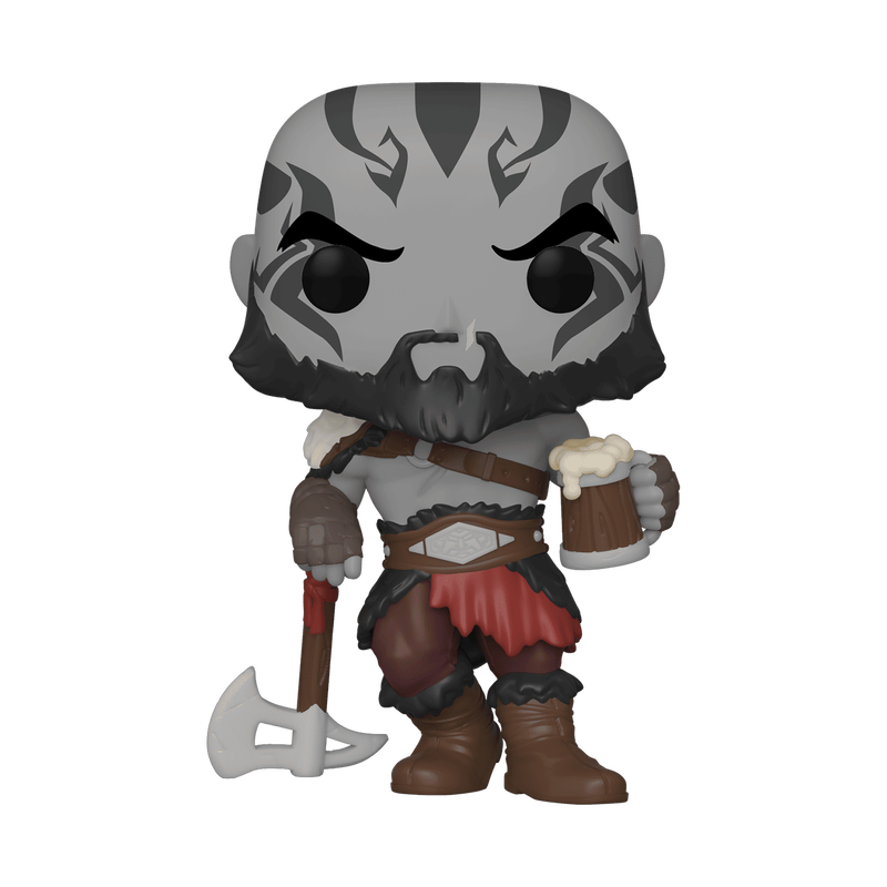 Funko Pop! vinyl figure of a warrior character with an axe and mug on a white background