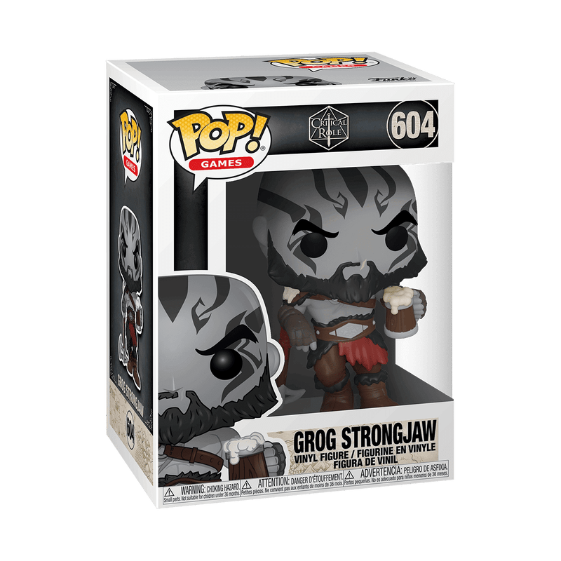Funko Pop! vinyl figure packaging with Grog Strongjaw on a white background
