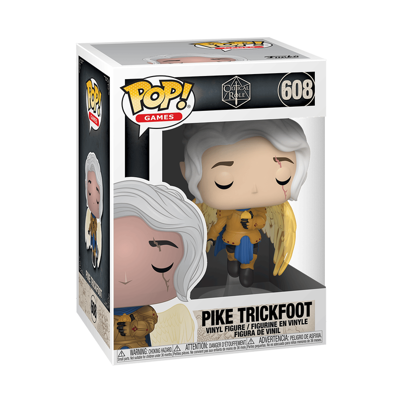 Funko Pop! vinyl figure packaging of Pike Trickfoot from The Witcher with Pop! logo and game branding.