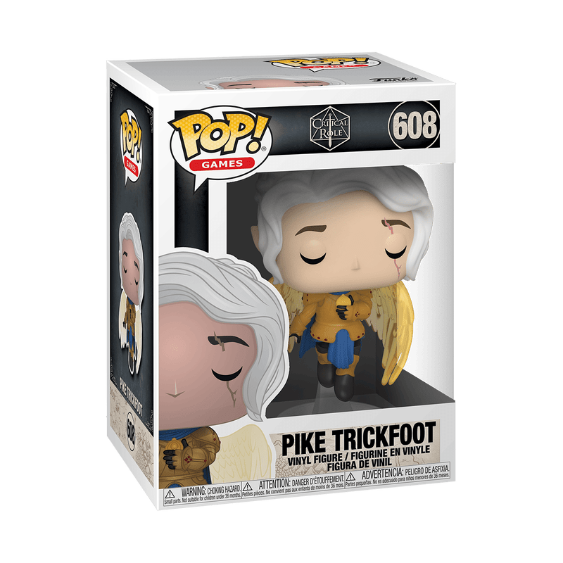 Funko Pop! vinyl figure packaging of Pike Trickfoot from The Witcher with Pop! logo and game branding.