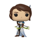 Funko Pop! vinyl figure of a character with brown hair and green leaves, on a white background