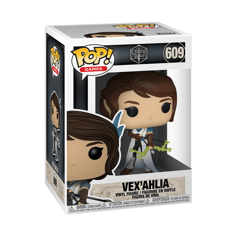 Funko Pop! vinyl figure packaging with character illustration on a white background