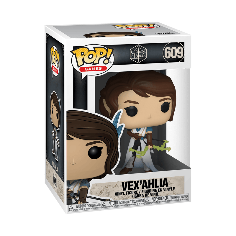 Funko Pop! vinyl figure packaging with character illustration on a white background