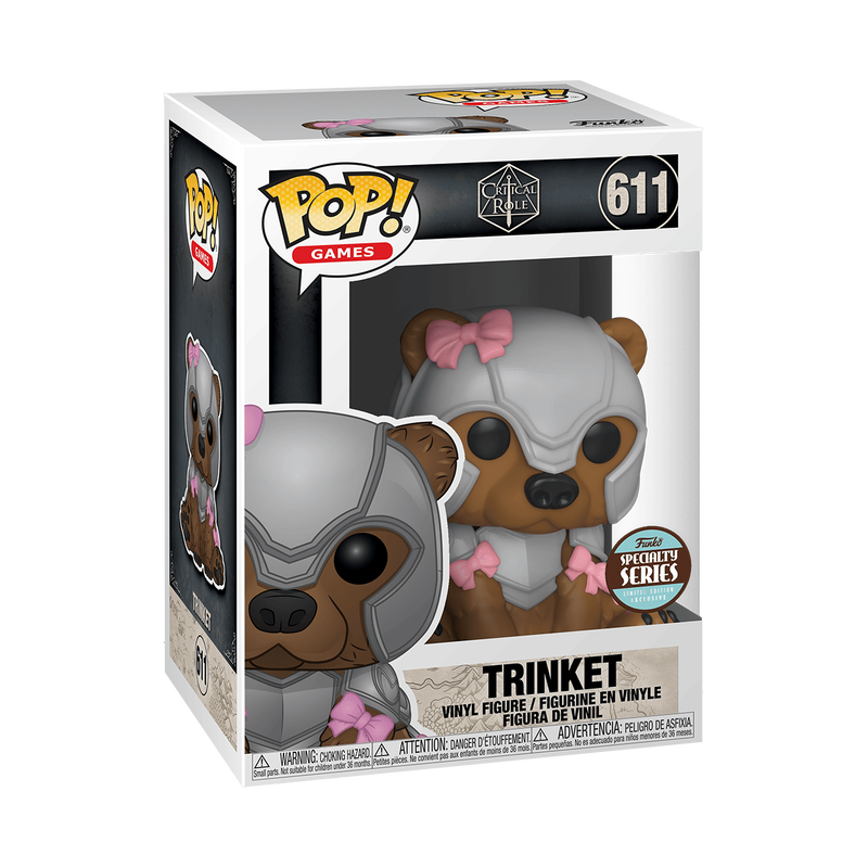 Funko Pop! vinyl figure packaging with Trinket from The Witcher on a white background