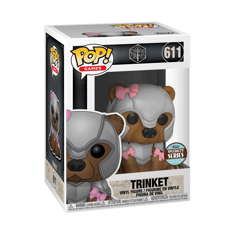 Funko Pop! vinyl figure packaging with Trinket from The Witcher on a white background