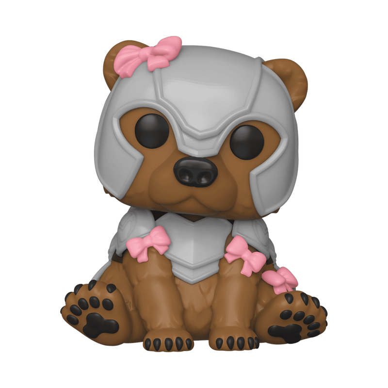 Funko Pop! vinyl figure of a character with a pink bow on a white background