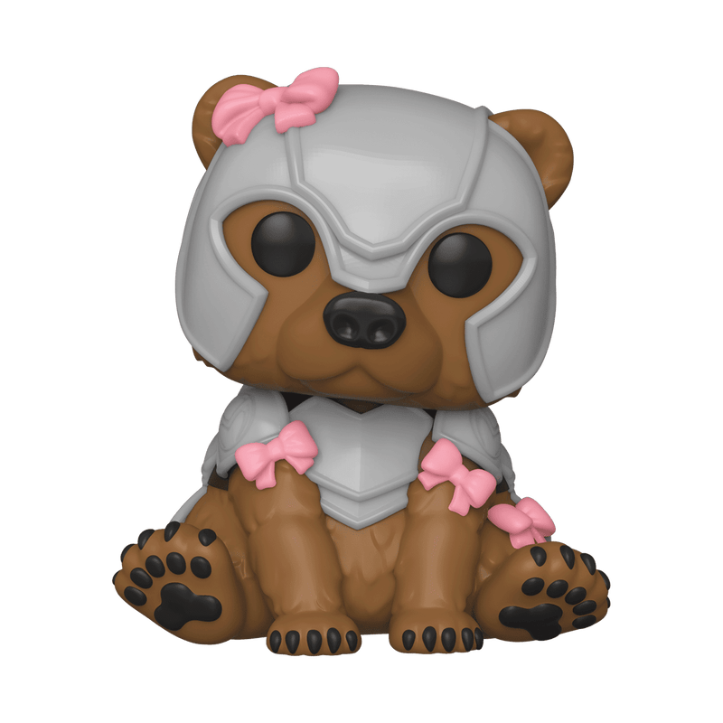 Funko Pop! vinyl figure of a character with a pink bow on a white background