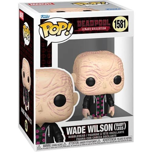 Funko Pop! Wade Wilson figure in packaging with 'Deadpool' branding