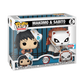 Funko POP! Demon Slayer Makomo & Sabito 2-Pack Vinyl Figures featuring the iconic training duo in detailed anime-inspired outfits.