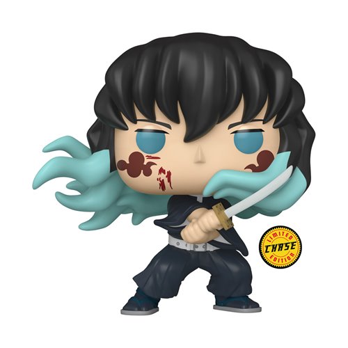 Front view of Funko POP! Demon Slayer Muichiro Tokito Vinyl Figure #1853 Chase collectible showcasing the Mist Hashira in his distinctive outfit.