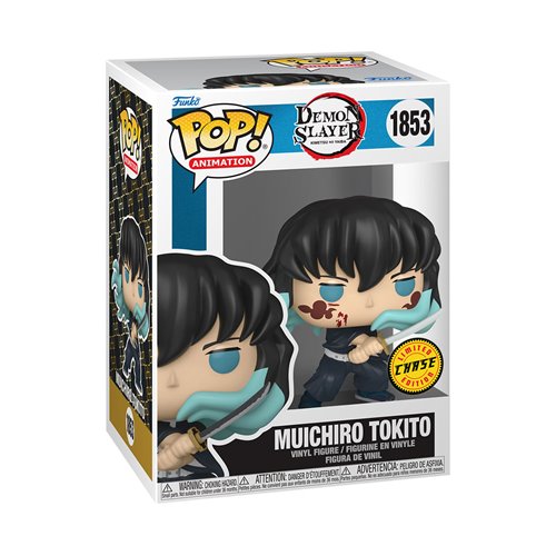 Funko POP! Demon Slayer Muichiro Tokito Vinyl Figure #1853 Chase Variant featuring the Mist Hashira in a unique exclusive design.