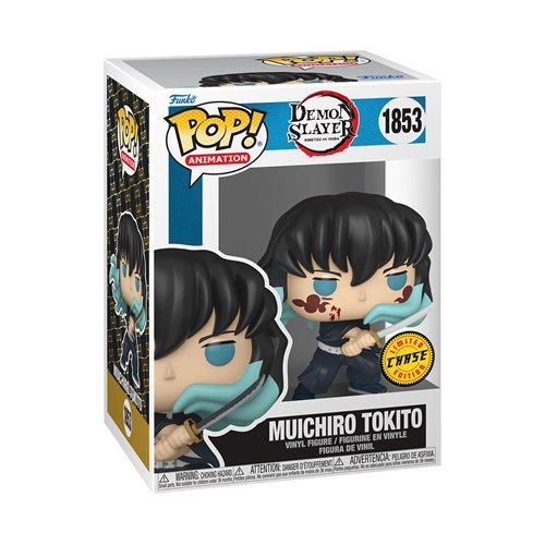 Funko POP! Demon Slayer Muichiro Tokito Vinyl Figure #1853 Chase Variant featuring the Mist Hashira in a unique exclusive design.