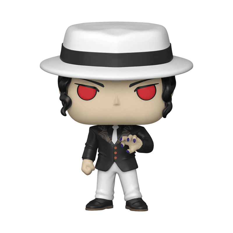 Front view of Funko POP! Demon Slayer Muzan Kibutsuji Vinyl Figure #871 collectible featuring the Demon King in his signature outfit.