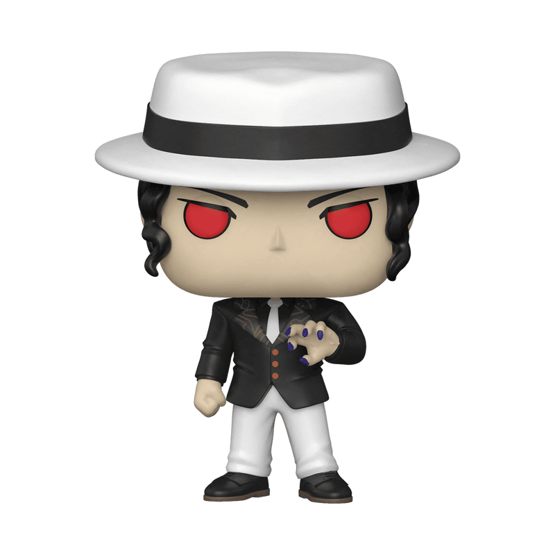 Front view of Funko POP! Demon Slayer Muzan Kibutsuji Vinyl Figure #871 collectible featuring the Demon King in his signature outfit.