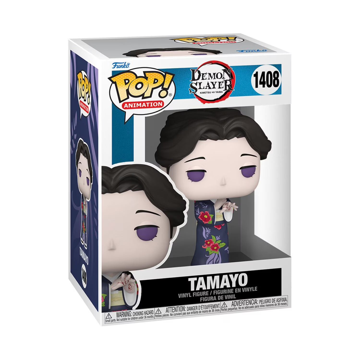 Funko POP! Demon Slayer Tamayo Vinyl Figure #1408 featuring Tamayo in her elegant kimono and signature hairstyle.