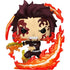Front view of Funko POP! Demon Slayer Tanjiro Kamado Dancing Flash Vinyl Figure 
