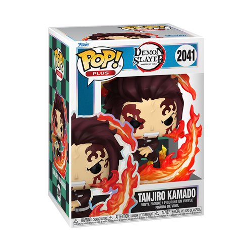 Funko POP! Demon Slayer Tanjiro Kamado Dancing Flash Vinyl Figure #2041 featuring Tanjiro in a dynamic attack pose.