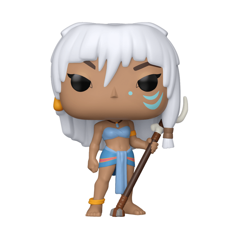 Funko Pop! vinyl figure with white hair and blue outfit on a white background