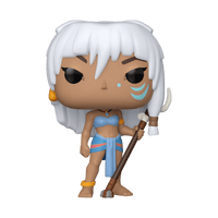 Funko Pop! vinyl figure with white hair and blue outfit on a white background