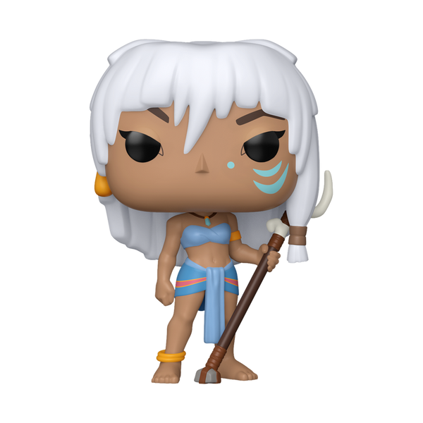 Funko Pop! vinyl figure with white hair and blue outfit on a white background