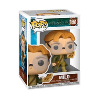Funko Pop! vinyl figure packaging with character 'Milo' on a white background
