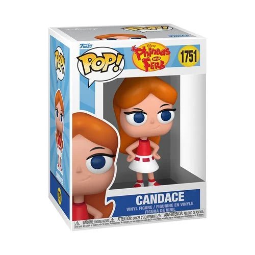Funko Pop! vinyl figure packaging with character Candace from Phineas and Ferb.