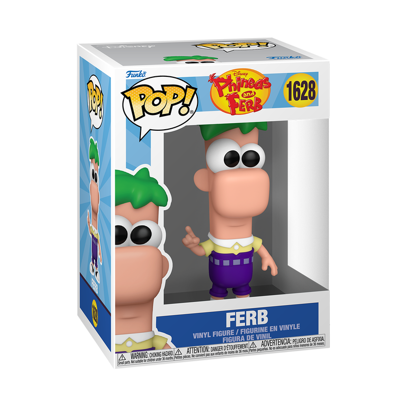 Funko Pop! vinyl figure packaging with Ferb from Phineas and Ferb 