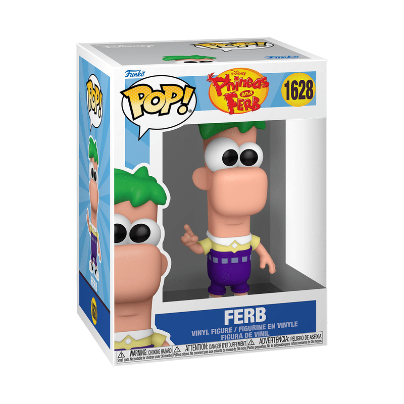 Funko Pop! vinyl figure packaging with Ferb from Phineas and Ferb 