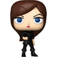 Funko Pop! vinyl figure of a character with brown hair and blue eyes, wearing a black outfit on a white background.