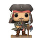Pirate figurine with a hat and sword on a white background